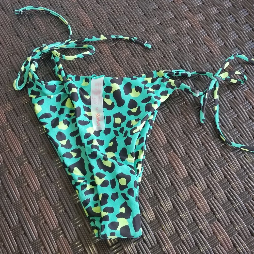 Medium neon leopard string bottom NEW